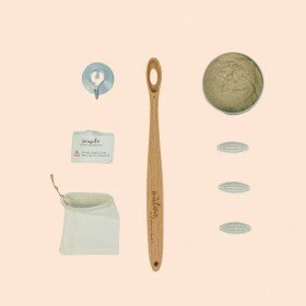 Kit Dentaire Malin: Dentifrice, Brosse à dent La maline et Tête interchangeable, protège brosse à dents, pochette voyage